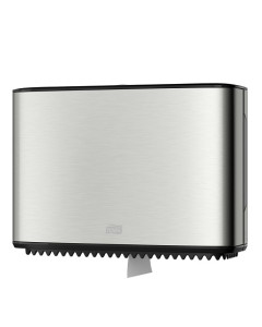 Tork® 460006 Mini Jumbo Toilet Roll Dispenser T2 - Stainless Steel