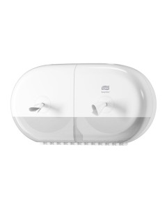 Tork® 682000 SmartOne® Twin Mini Toilet Roll Dispenser T9 ABS – White