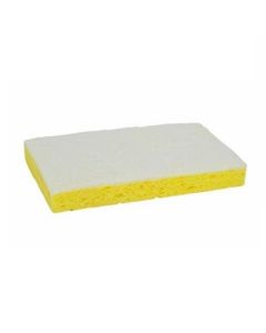 Scotch-Brite™ XE006002879 Light Duty Scrub Sponge #620 White/Yellow 150mm x 115mm 30ctn