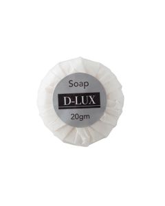 Accom Assist DLUX-S20P D-Lux Guest Soap Pleated Wrapped 500 x 20gm