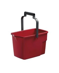 Oates® 165748 General Purpose Bucket Rectangle 9L - Red